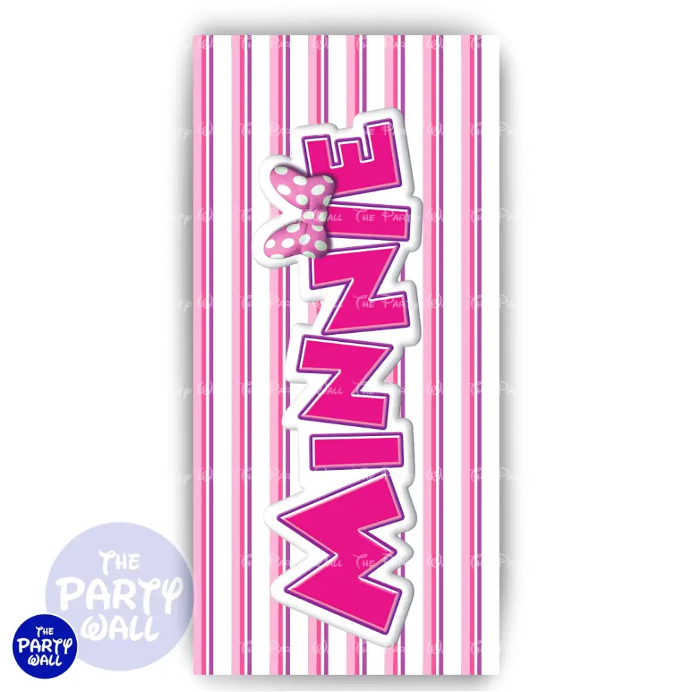 Minnie Mouse Bebé - Funda para mampara de punta redonda o rectangular The Party Wall