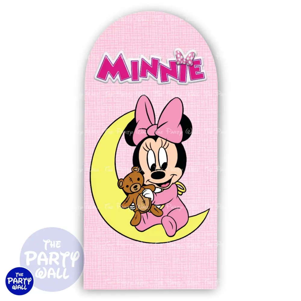 Minnie Mouse Bebé - Funda para mampara de punta redonda o rectangular The Party Wall