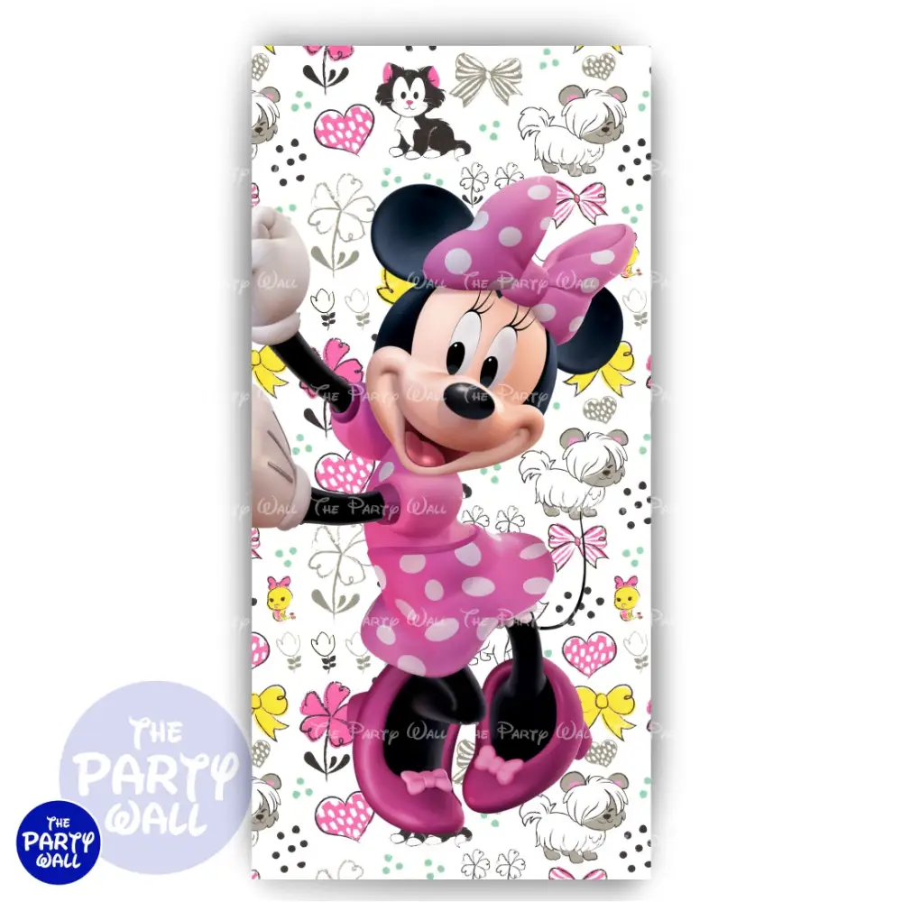 Minnie Mouse - Funda para mampara de punta redonda o rectangular The Party Wall