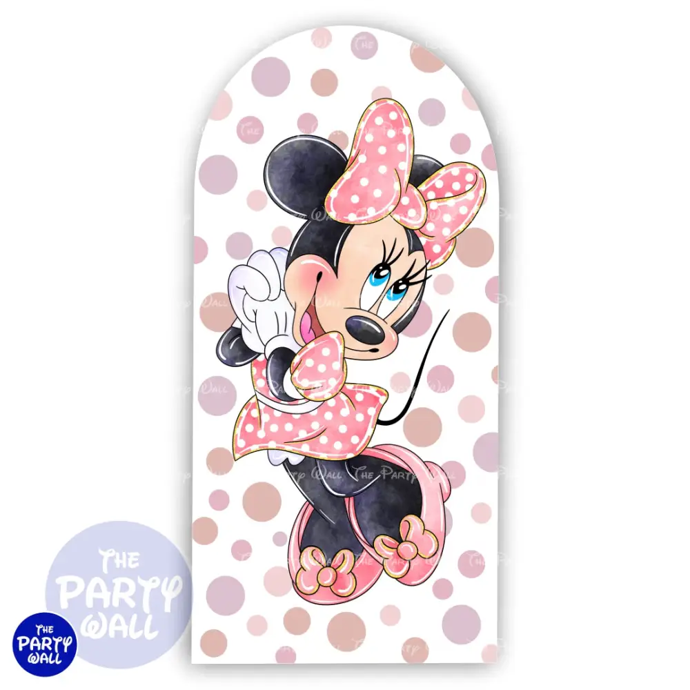 Minnie Mouse - Funda para mampara de punta redonda o rectangular The Party Wall