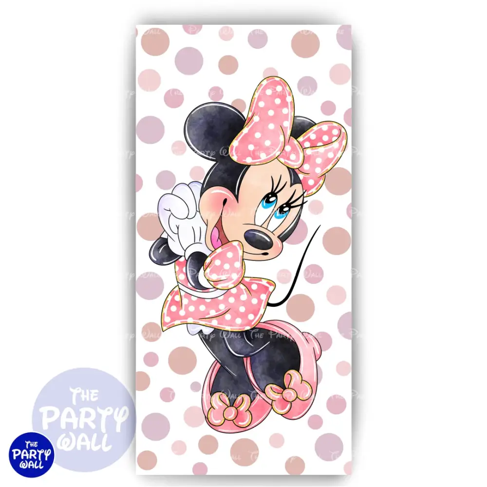 Minnie Mouse - Funda para mampara de punta redonda o rectangular The Party Wall