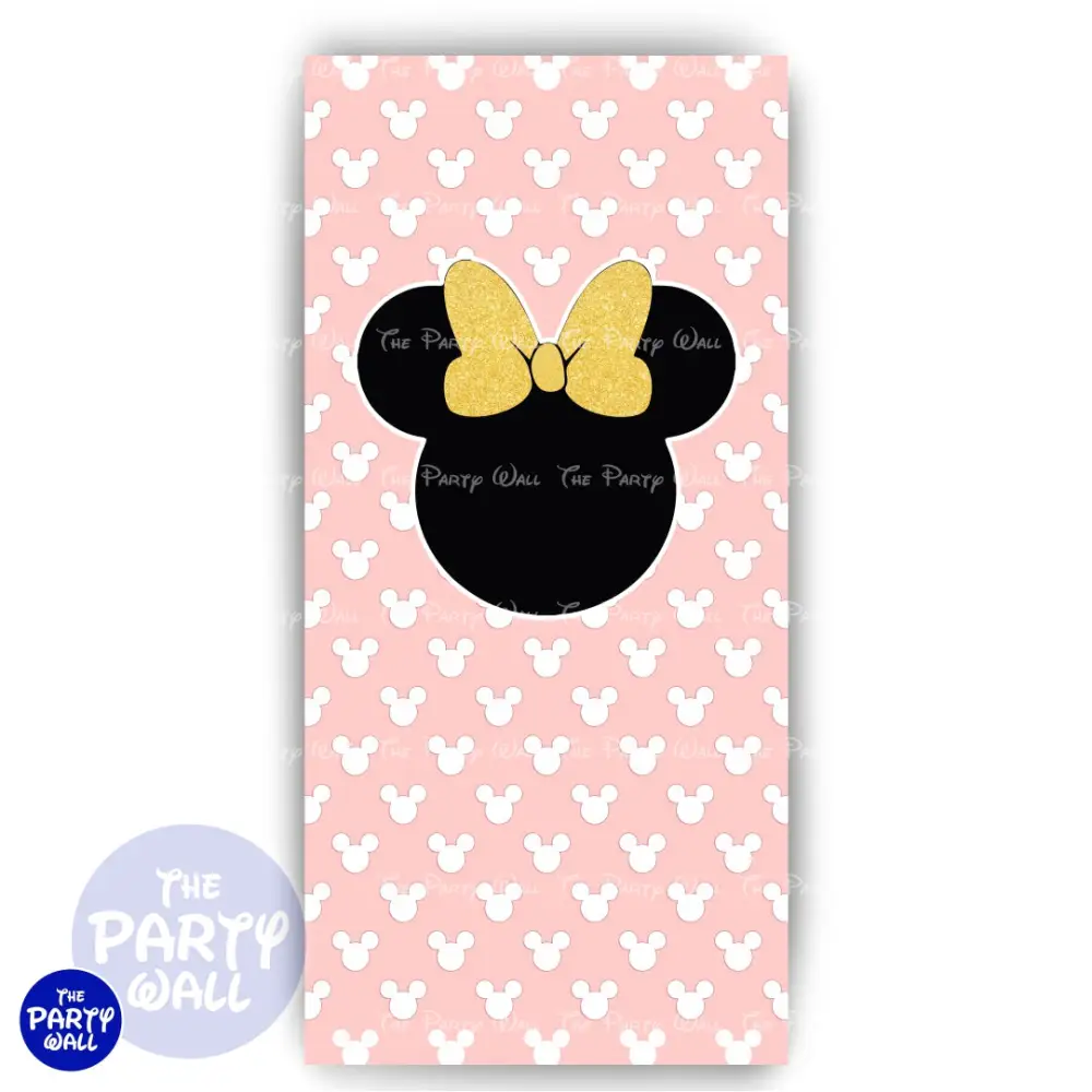 Minnie Mouse - Funda para mampara de punta redonda o rectangular The Party Wall
