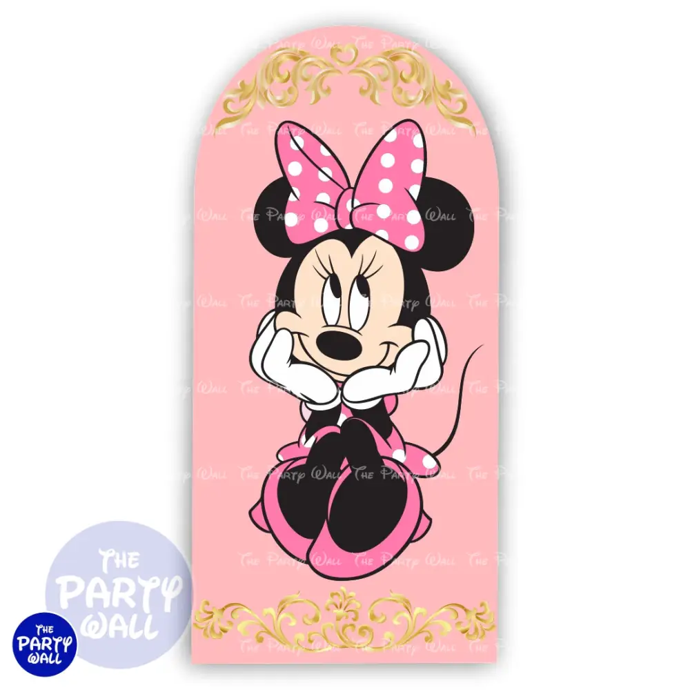 Minnie Mouse - Funda para mampara de punta redonda o rectangular The Party Wall