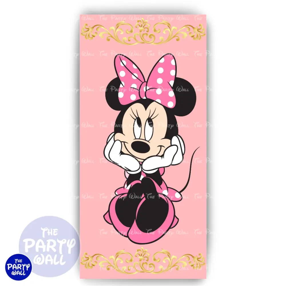 Minnie Mouse - Funda para mampara de punta redonda o rectangular The Party Wall