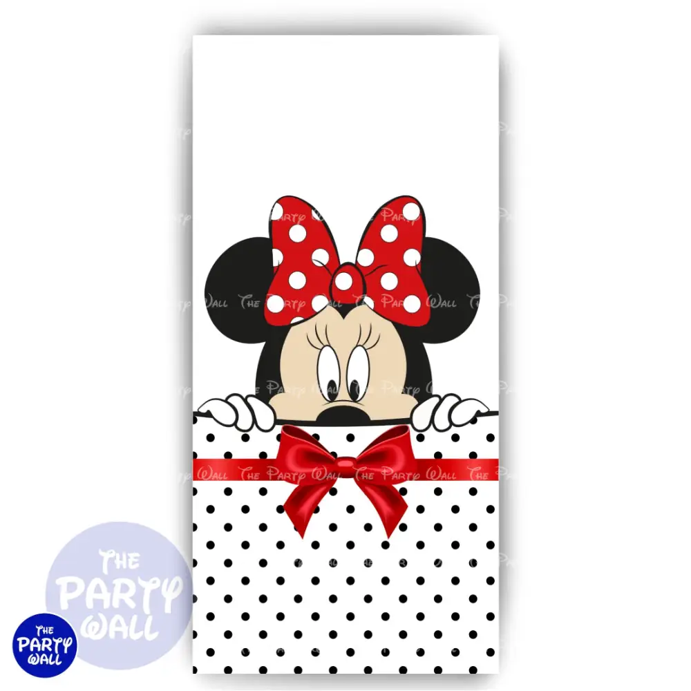 Minnie Mouse - Funda para mampara de punta redonda o rectangular The Party Wall