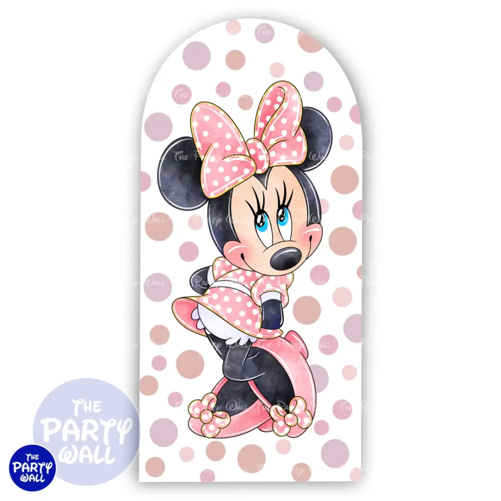 Minnie Mouse - Funda para mampara de punta redonda o rectangular The Party Wall