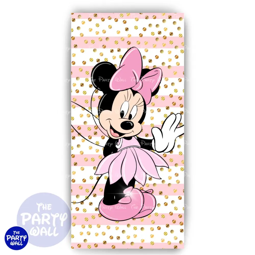Minnie Mouse - Funda para mampara de punta redonda o rectangular The Party Wall