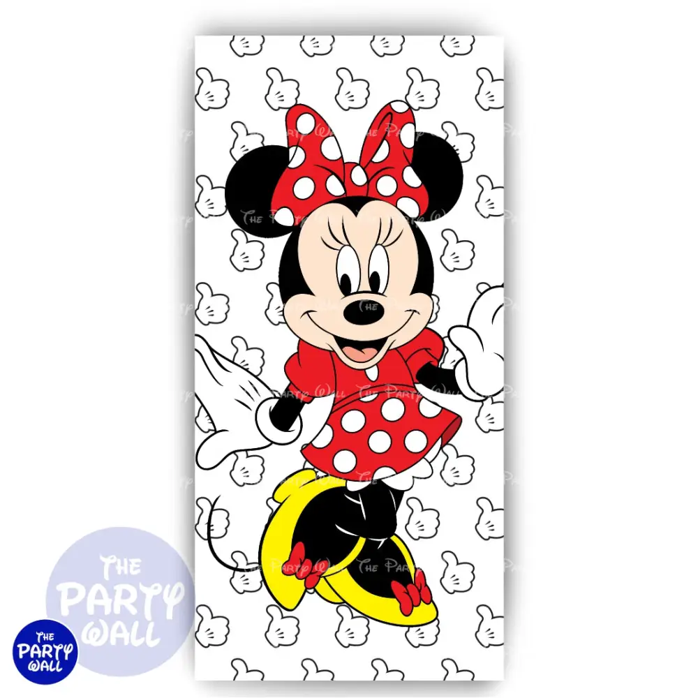 Minnie Mouse - Funda para mampara de punta redonda o rectangular The Party Wall