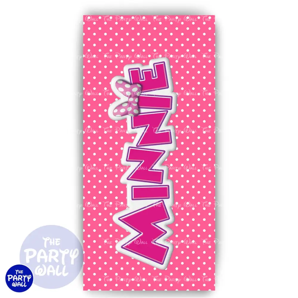Minnie Mouse - Funda para mampara de punta redonda o rectangular The Party Wall