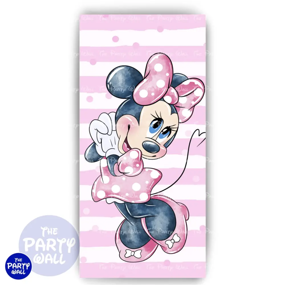 Minnie Mouse - Funda para mampara de punta redonda o rectangular The Party Wall