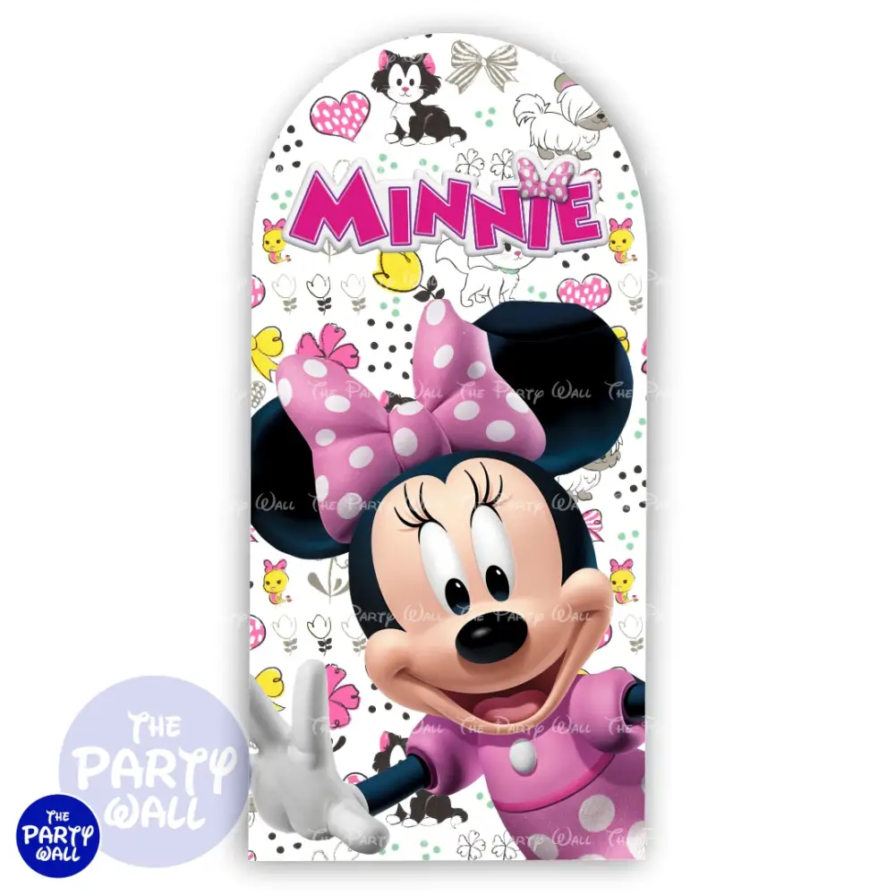 Minnie Mouse - Funda para mampara de punta redonda o rectangular The Party Wall
