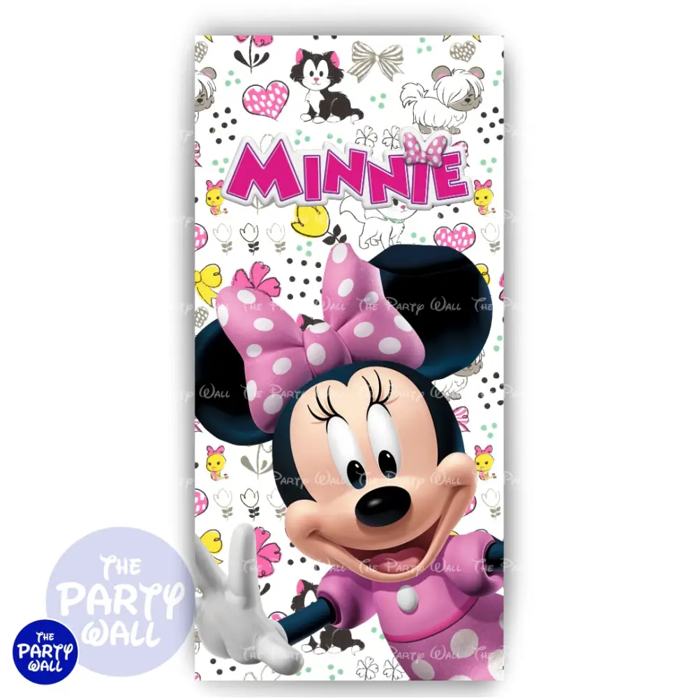 Minnie Mouse - Funda para mampara de punta redonda o rectangular The Party Wall