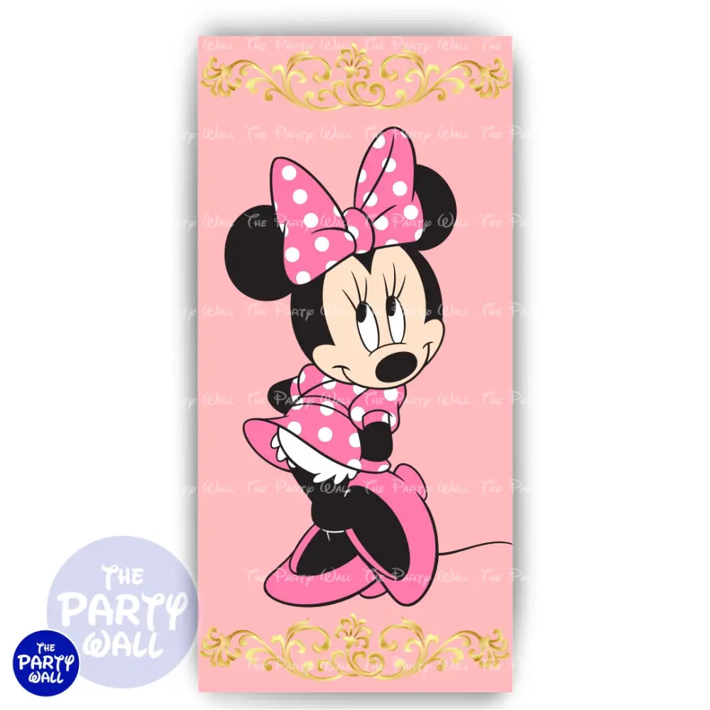Minnie Mouse - Funda para mampara de punta redonda o rectangular The Party Wall