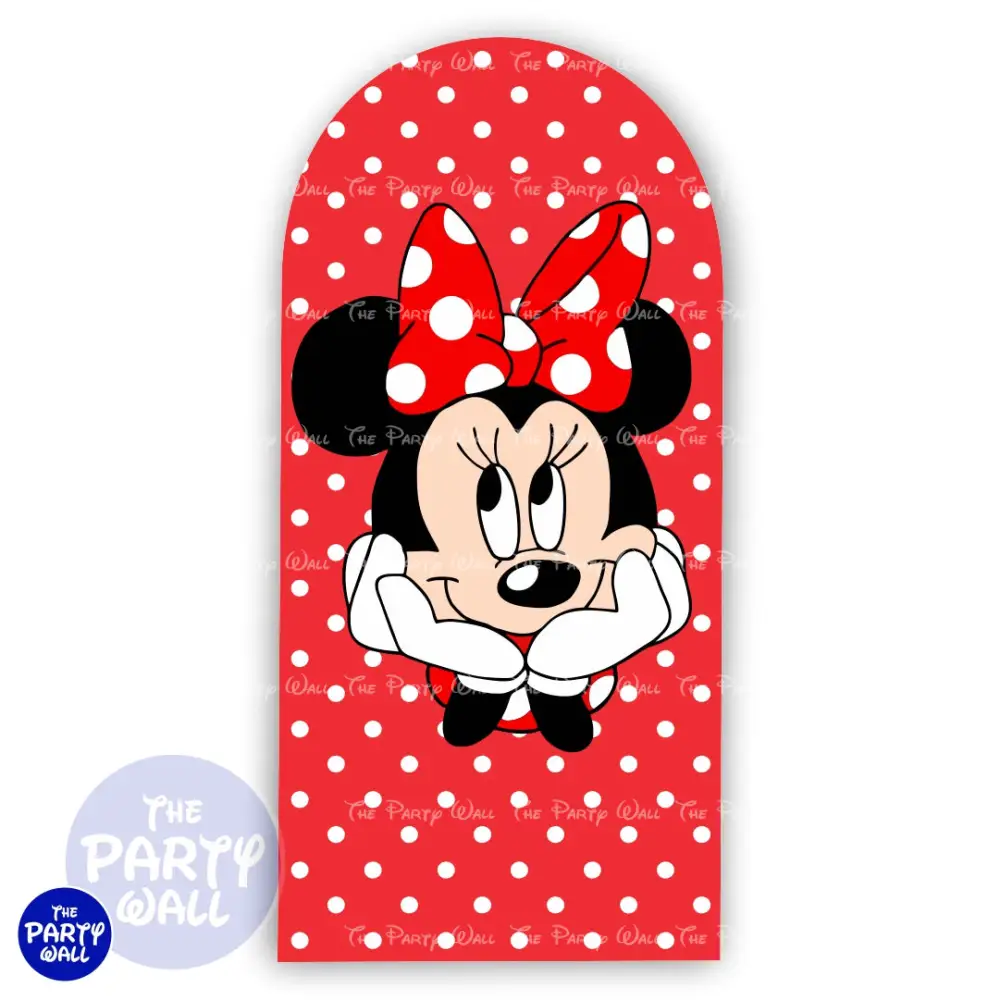 Minnie Mouse - Funda para mampara de punta redonda o rectangular The Party Wall