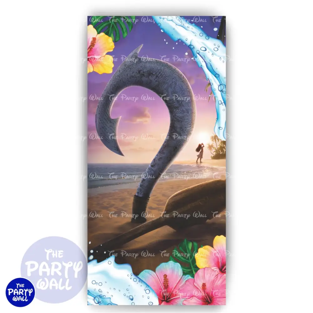 Moana - Funda para mampara de punta redonda o rectangular The Party Wall