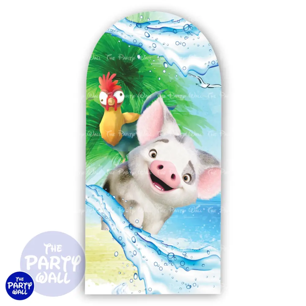 Moana - Funda para mampara de punta redonda o rectangular The Party Wall