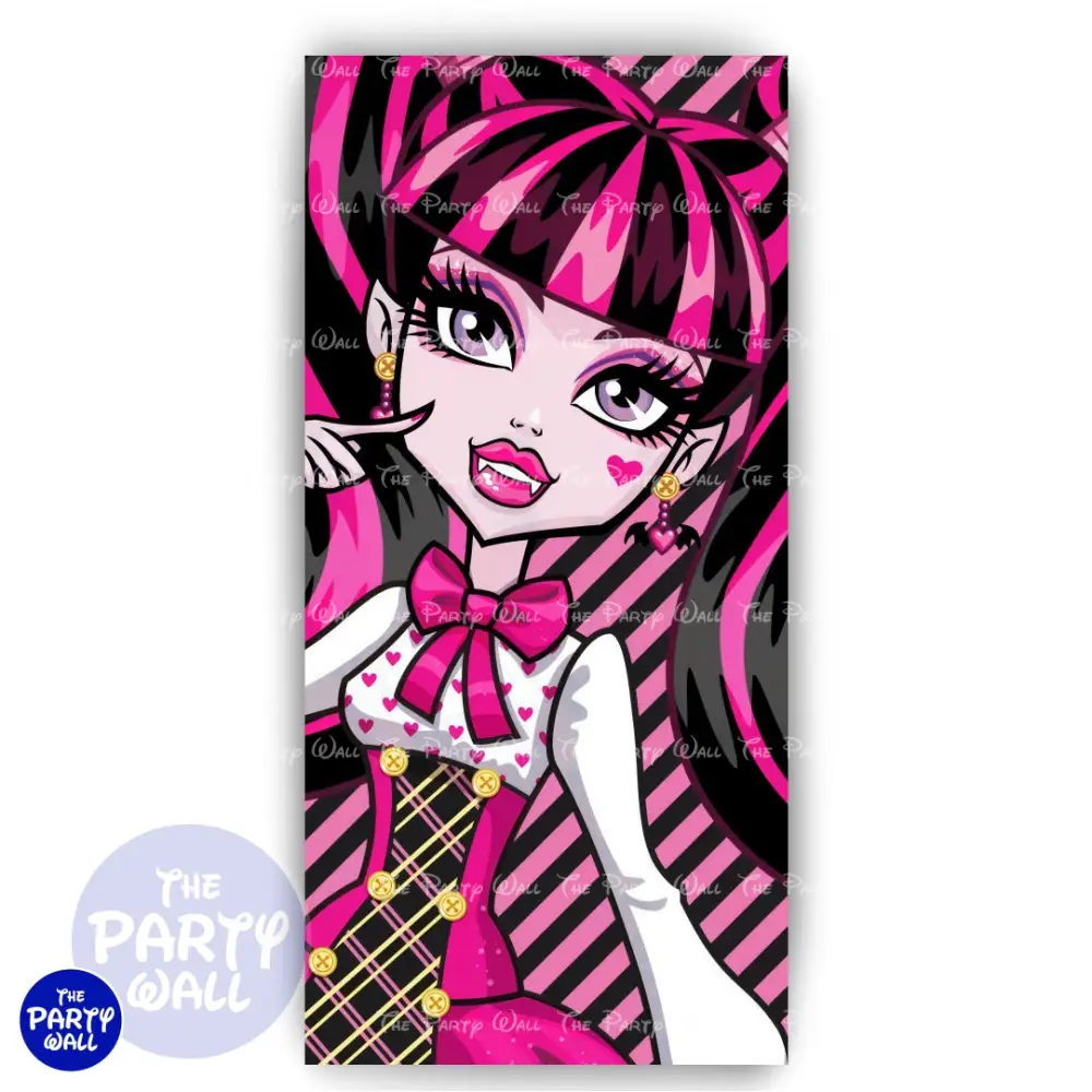 Monster High - Funda para mampara de punta redonda o rectangular The Party Wall