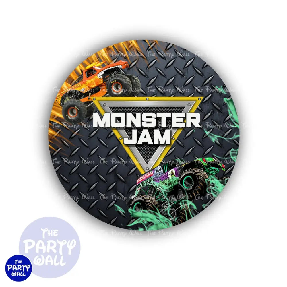 Monster Jam - Funda para mamá circular The Party Wall
