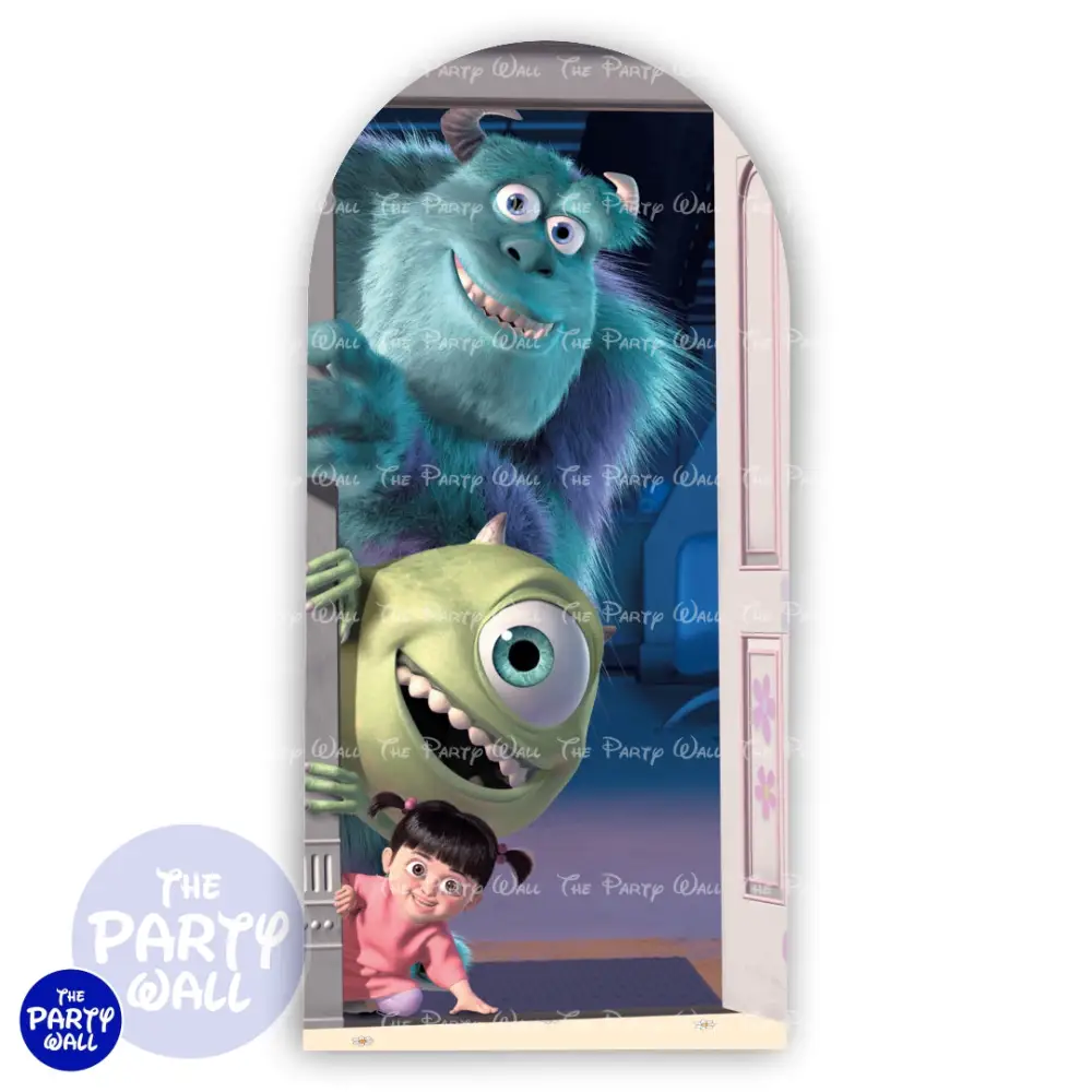 Monsters Inc - Funda para mampara de punta redonda o rectangular The Party Wall