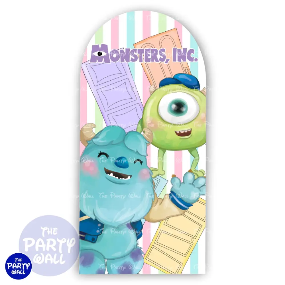 Monsters Inc - Funda para mampara de punta redonda o rectangular The Party Wall