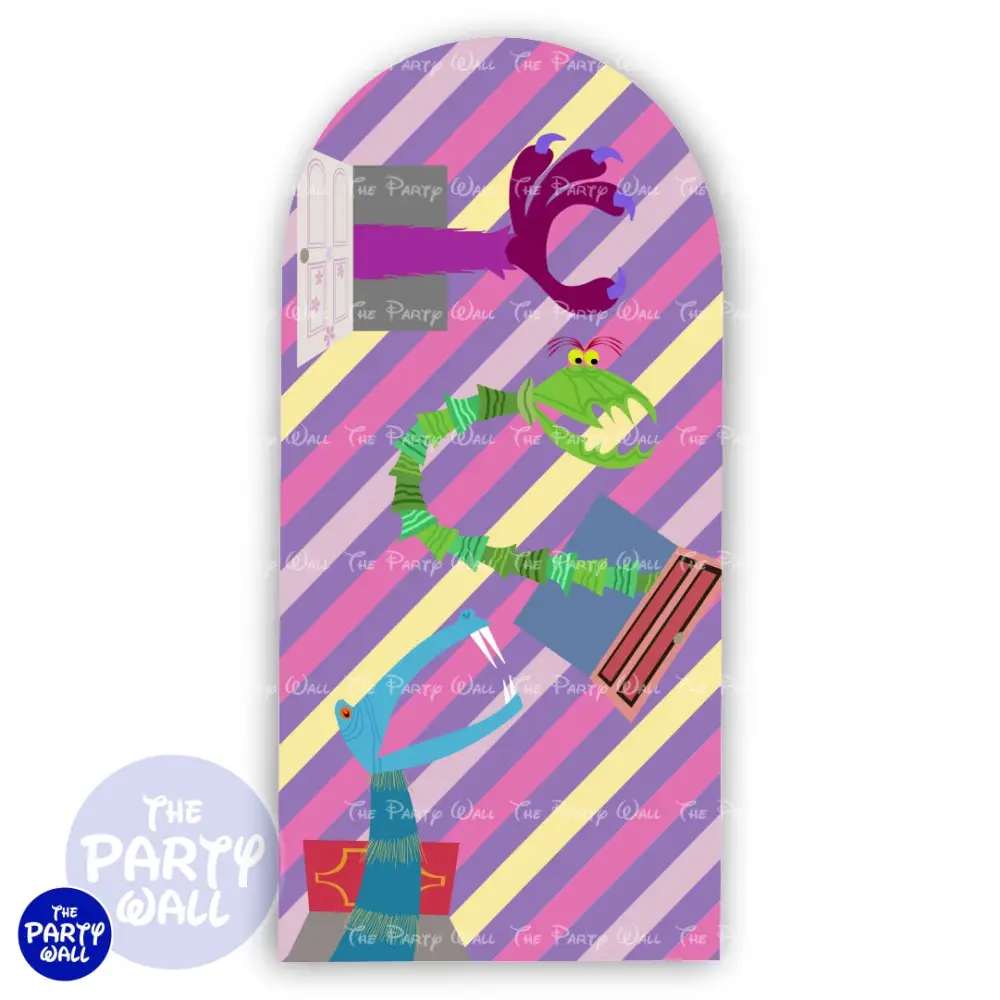 Monsters Inc - Funda para mampara de punta redonda o rectangular The Party Wall