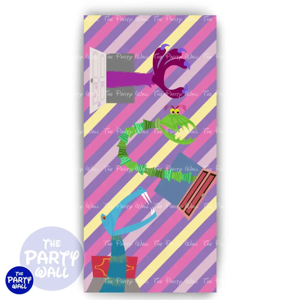 Monsters Inc - Funda para mampara de punta redonda o rectangular The Party Wall