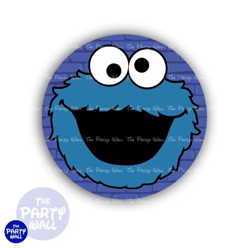 Monstruo Come Galleta - Funda para mampara circular The Party Wall