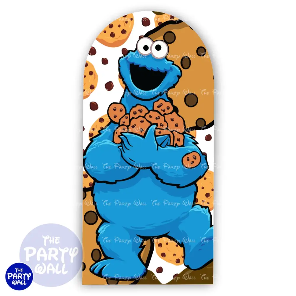 Monstruo Come Galleta - Funda para mampara de punta redonda o rectangular The Party Wall