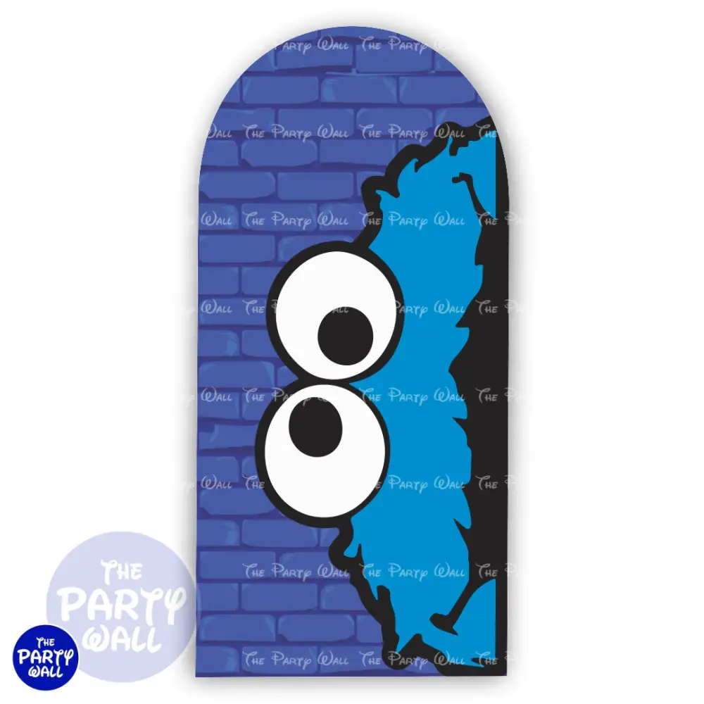 Monstruo Come Galleta - Funda para mampara de punta redonda o rectangular The Party Wall