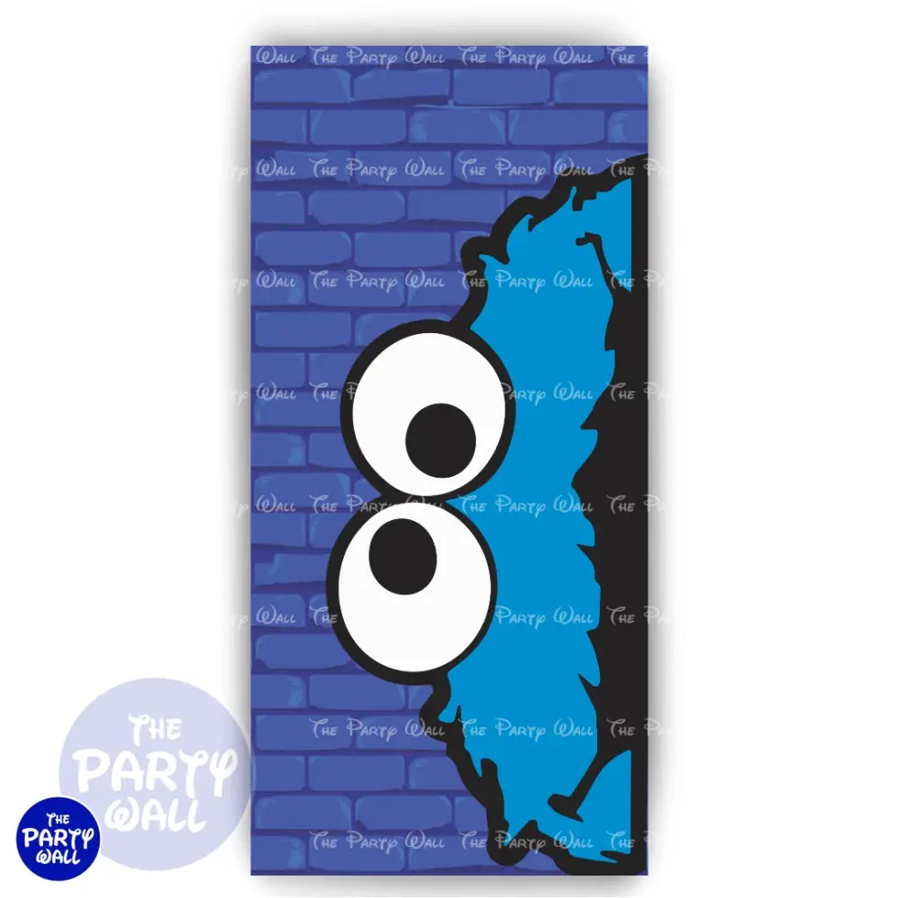 Monstruo Come Galleta - Funda para mampara de punta redonda o rectangular The Party Wall