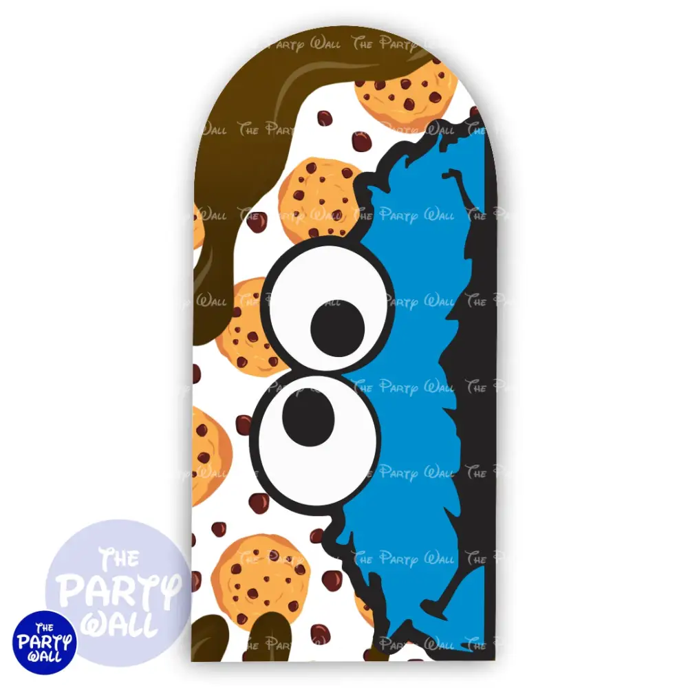 Monstruo Come Galleta - Funda para mampara de punta redonda o rectangular The Party Wall
