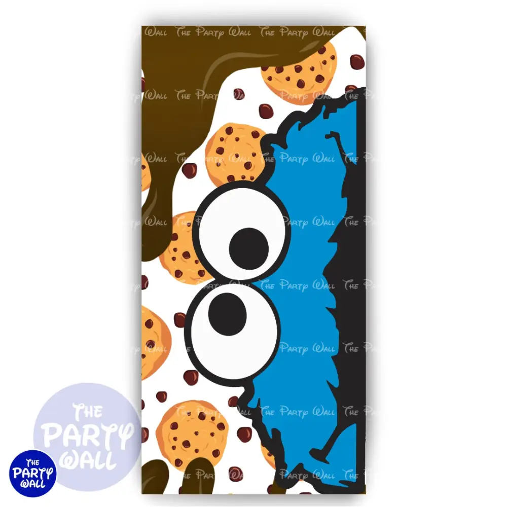 Monstruo Come Galleta - Funda para mampara de punta redonda o rectangular The Party Wall