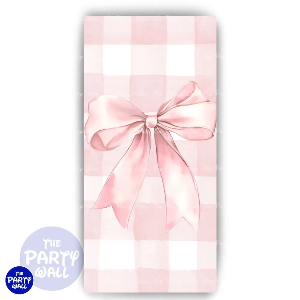 Moño - Funda para mampara de punta redonda o rectangular The Party Wall
