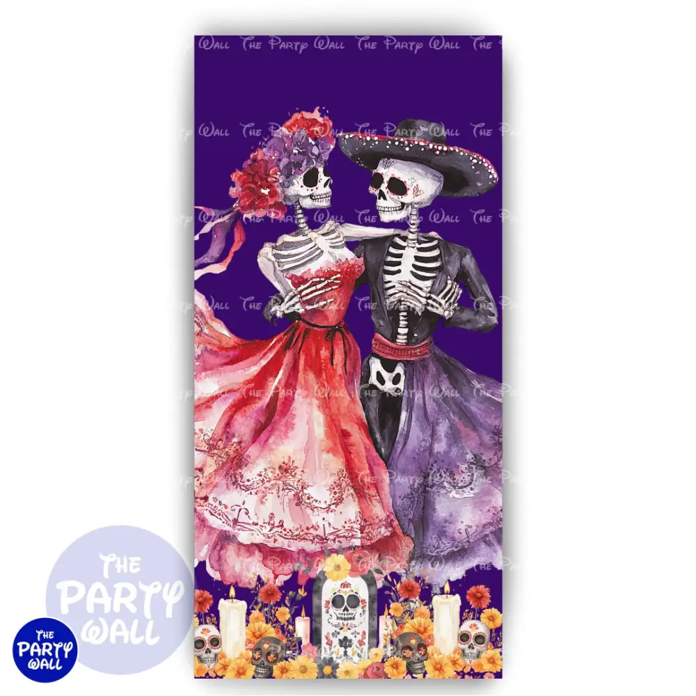 Dí de Muertos - Funda para mampara de punta redonda o rectangular The Party Wall