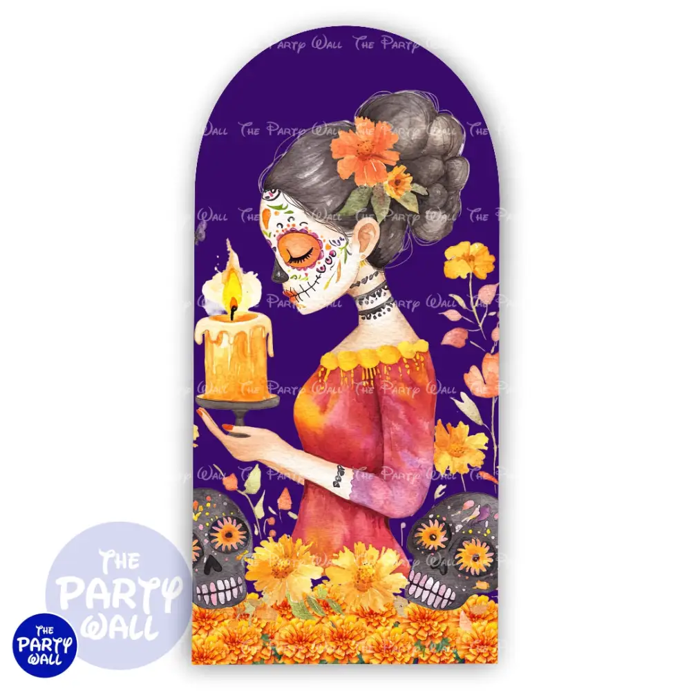 Dí de Muertos - Funda para mampara de punta redonda o rectangular The Party Wall