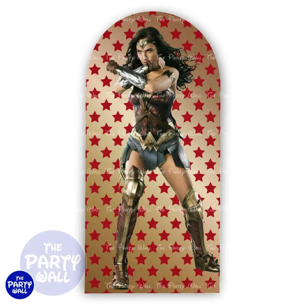 Mujer Maravilla - Funda para mampara de punta redonda o rectangular The Party Wall