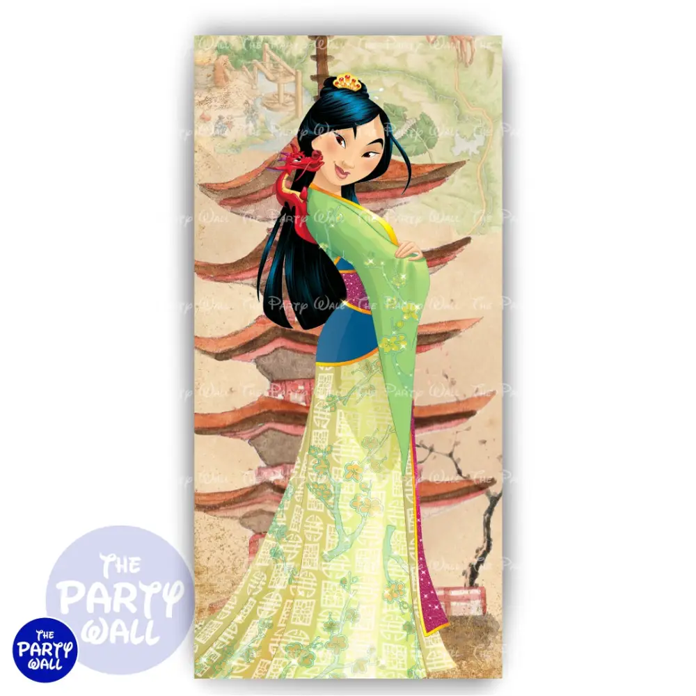 Mulan - Funda para mampara de punta redonda o rectangular The Party Wall