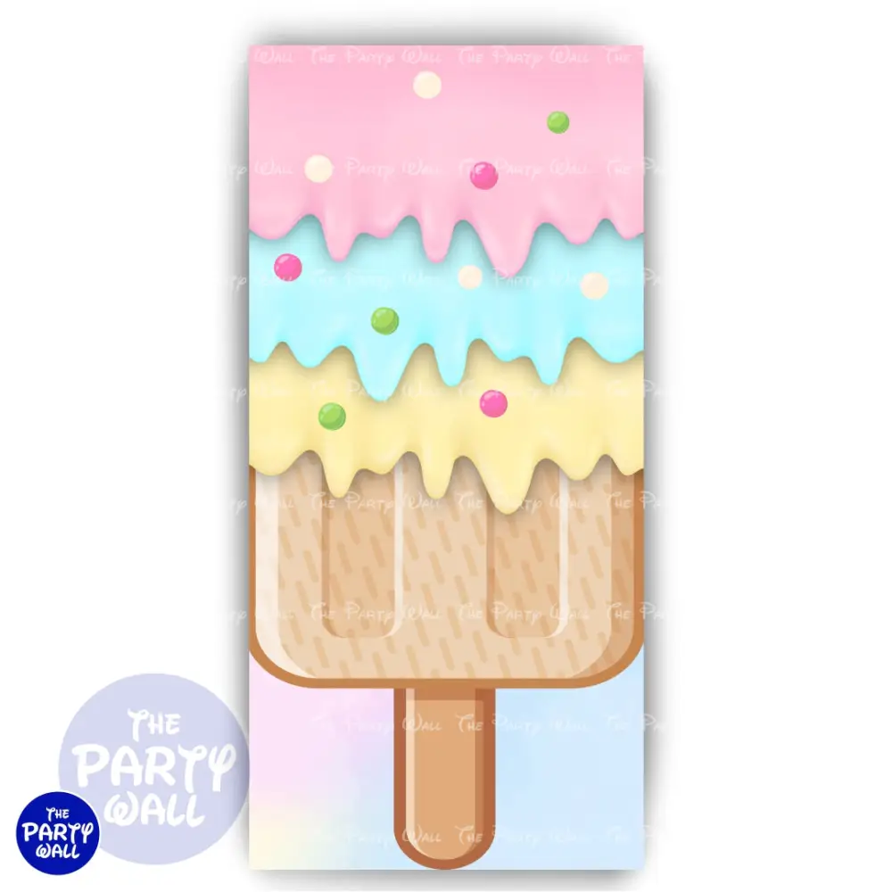 Mundo de Caramelo - Funda para mampara de punta redonda o rectangular The Party Wall