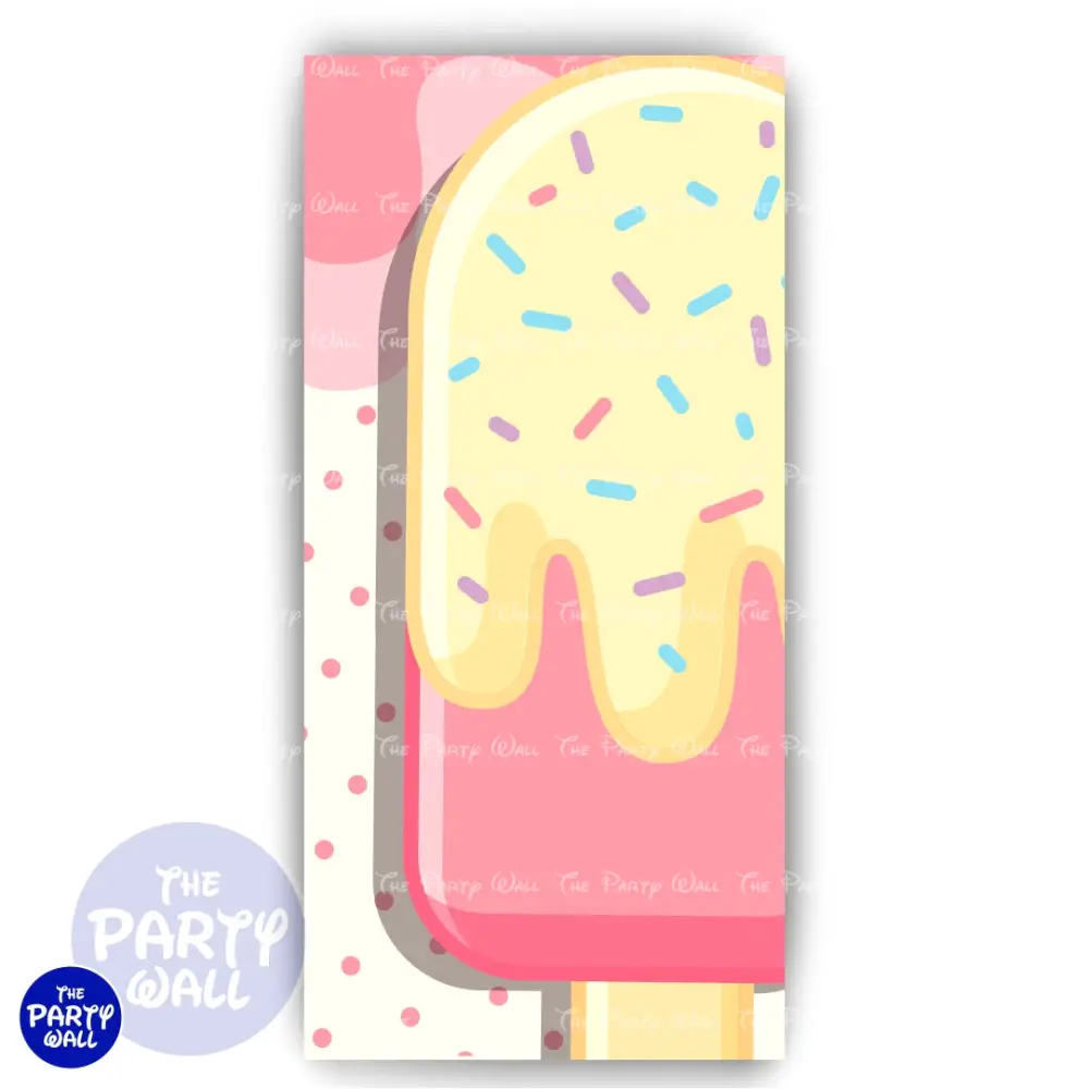 Mundo de Caramelo - Funda para mampara de punta redonda o rectangular The Party Wall
