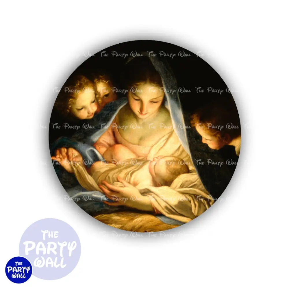Nacimiento - Funda para mampara circular The Party Wall