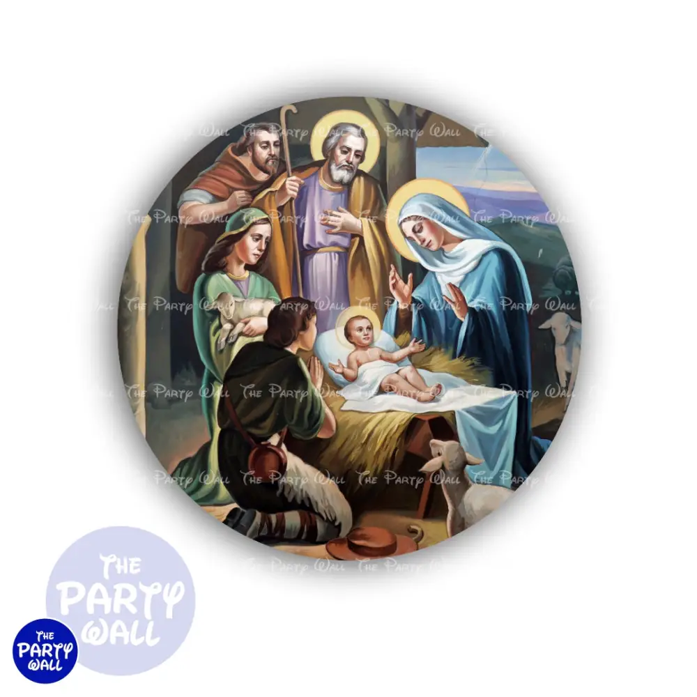Nacimiento - Funda para mampara circular The Party Wall