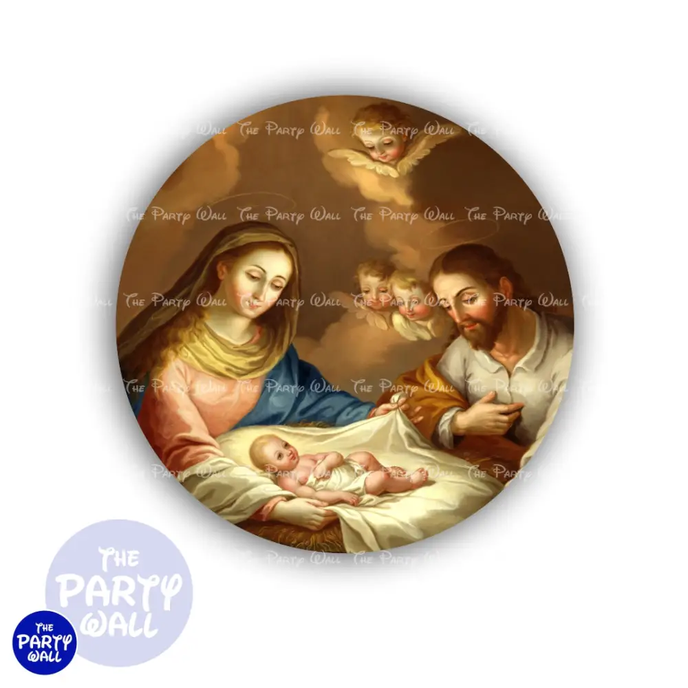 Nacimiento - Funda para mampara circular The Party Wall