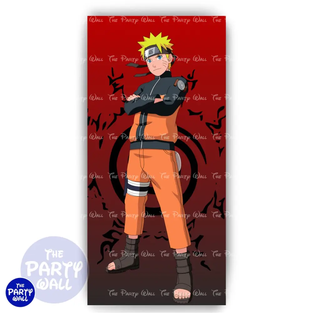 Naruto - Funda para mampara de punta redonda o rectangular The Party Wall
