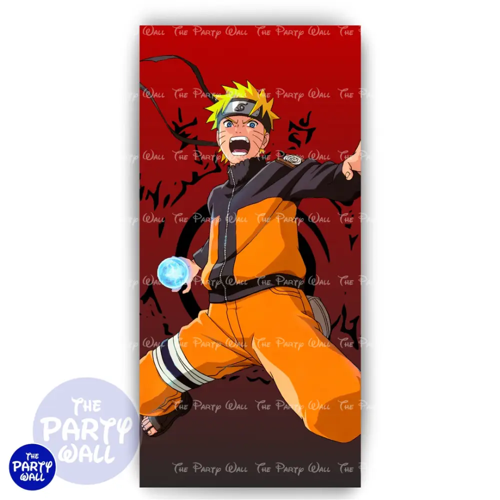 Naruto - Funda para mampara de punta redonda o rectangular The Party Wall
