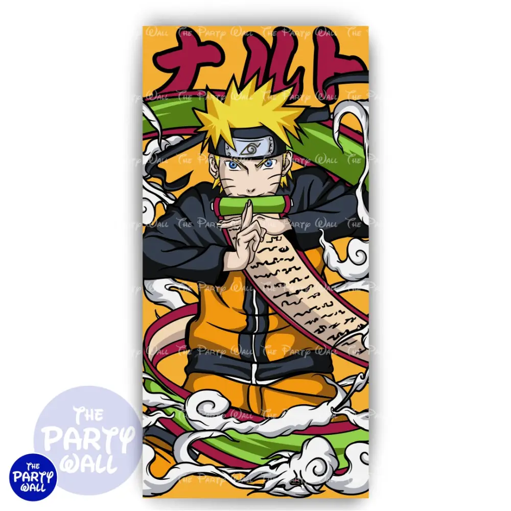 Naruto - Funda para mampara de punta redonda o rectangular The Party Wall
