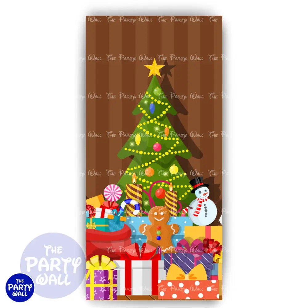 Navidad - Funda para mampara de punta redonda o rectangular The Party Wall