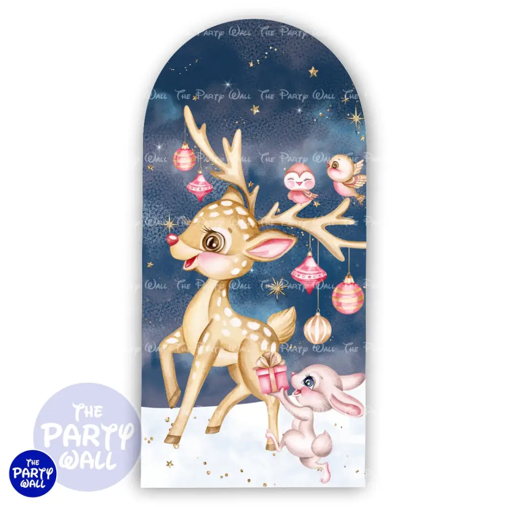 Navidad - Funda para mampara de punta redonda o rectangular The Party Wall