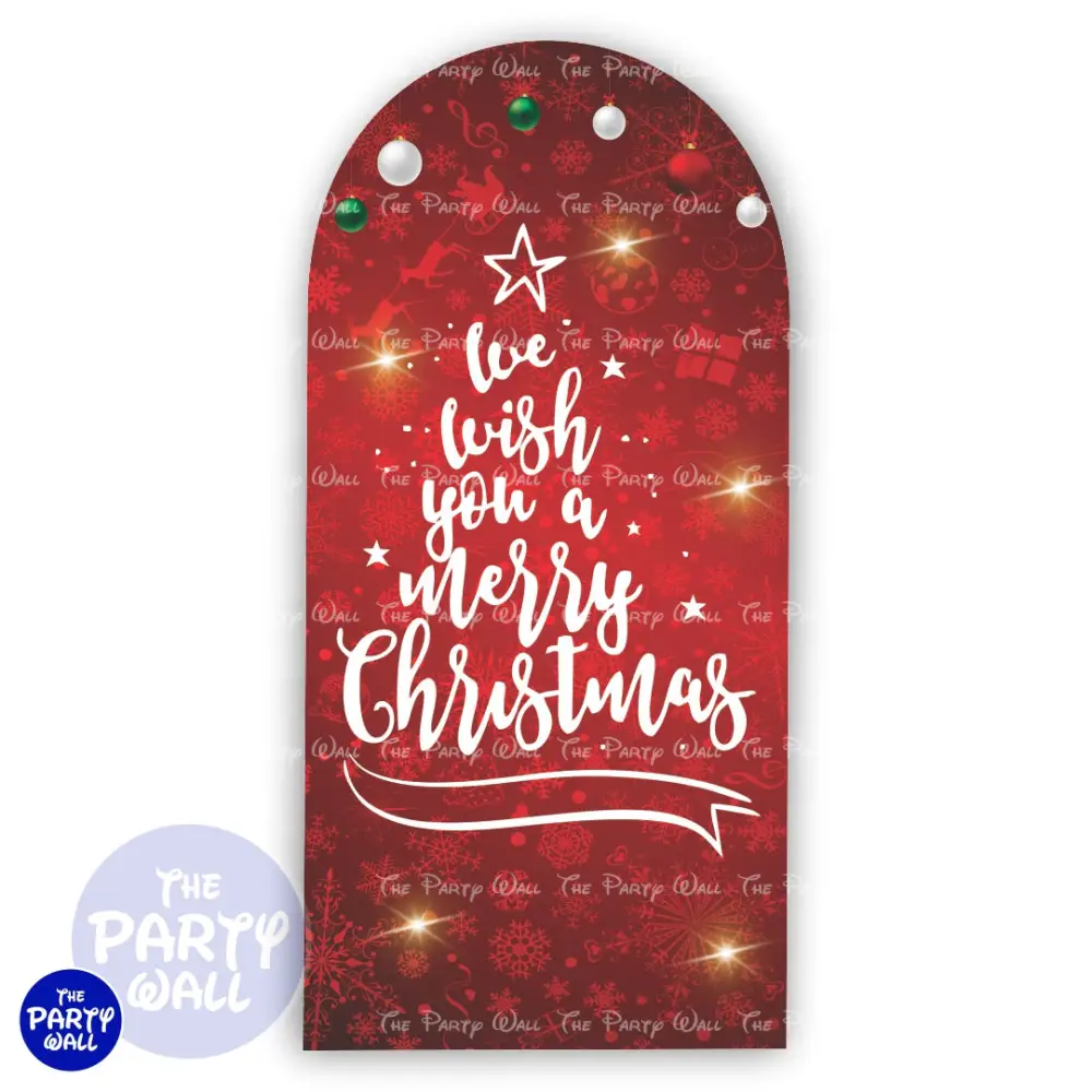 Navidad - Funda para mampara de punta redonda o rectangular The Party Wall