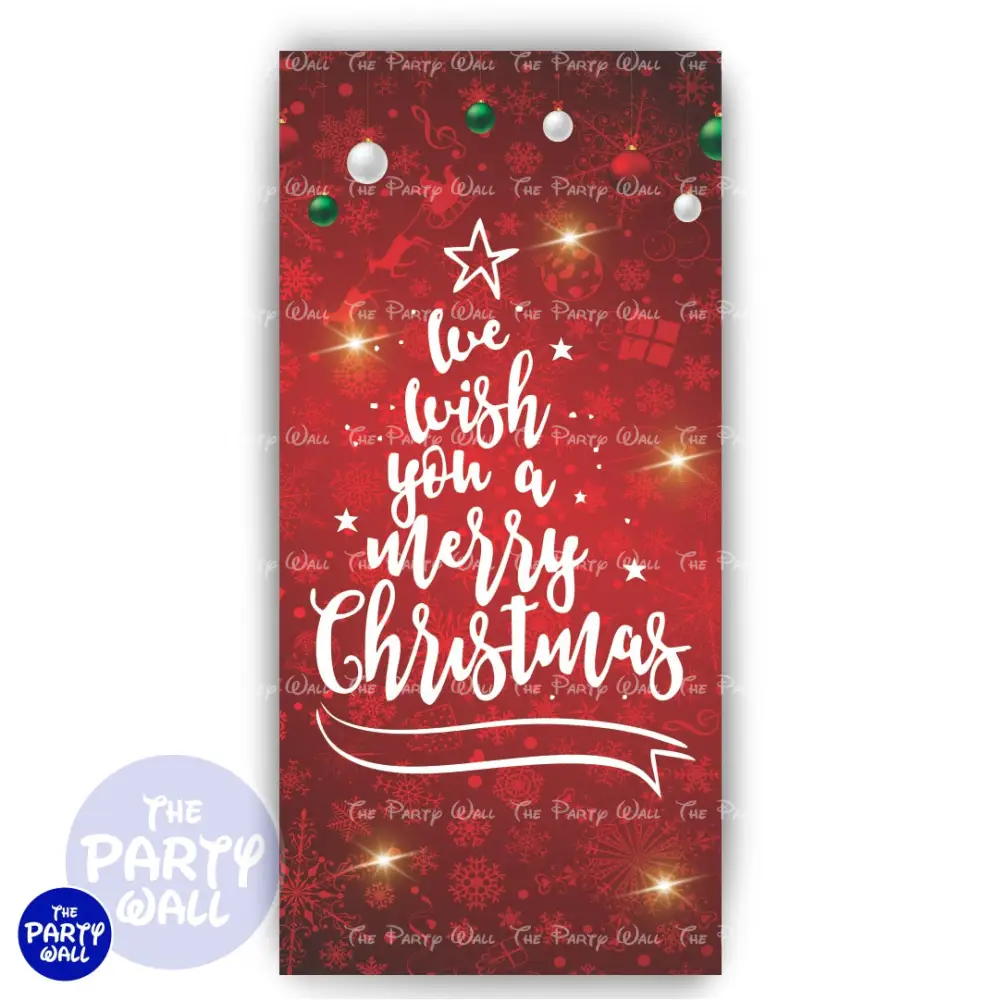 Navidad - Funda para mampara de punta redonda o rectangular The Party Wall