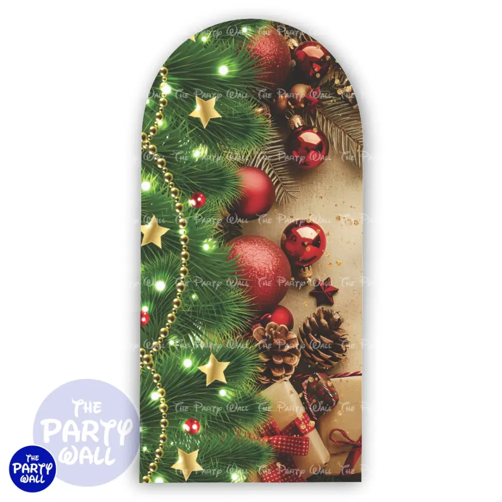 Navidad - Funda para mampara de punta redonda o rectangular The Party Wall